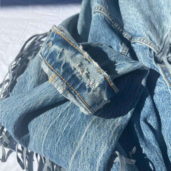 We the Free Free People After Hours Denim Jacket Medium - Picture 11 of 11